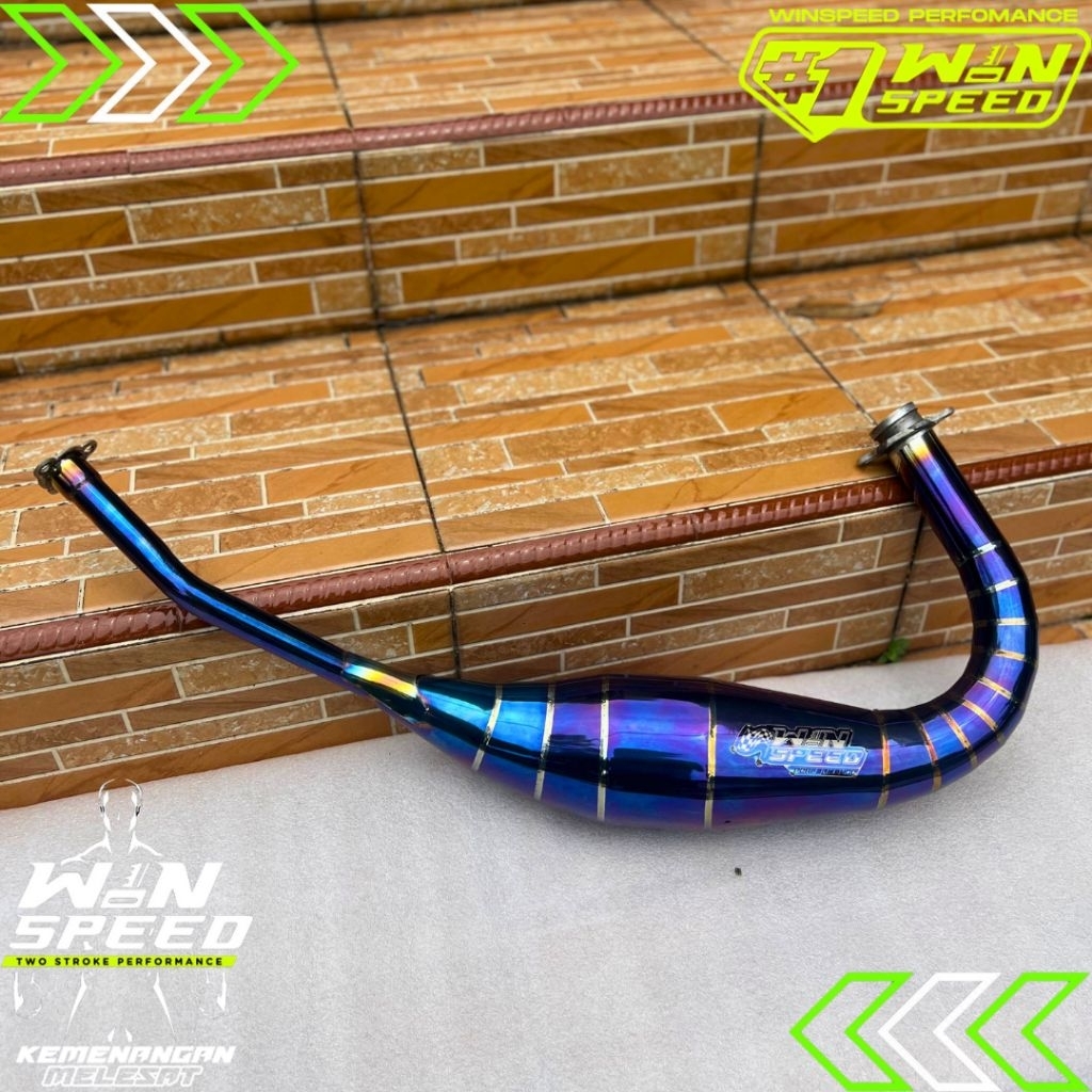 Perut Kolong PDK Knalpot RX KING/RX SPESIAL Stainless Finishing Bluemoon Winspeed Perfomance