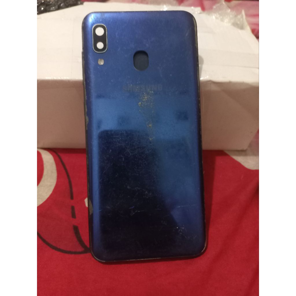 tutup dan bezel buzer samsung a20 ori copotan hp layak pake