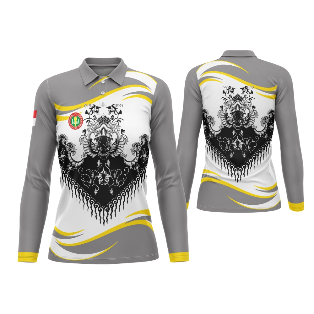PGRI KAOS BAJU WANITA BERKERAH  JERSEY PGRI BATIK WANITA PRINTING KEREN TERBARU
