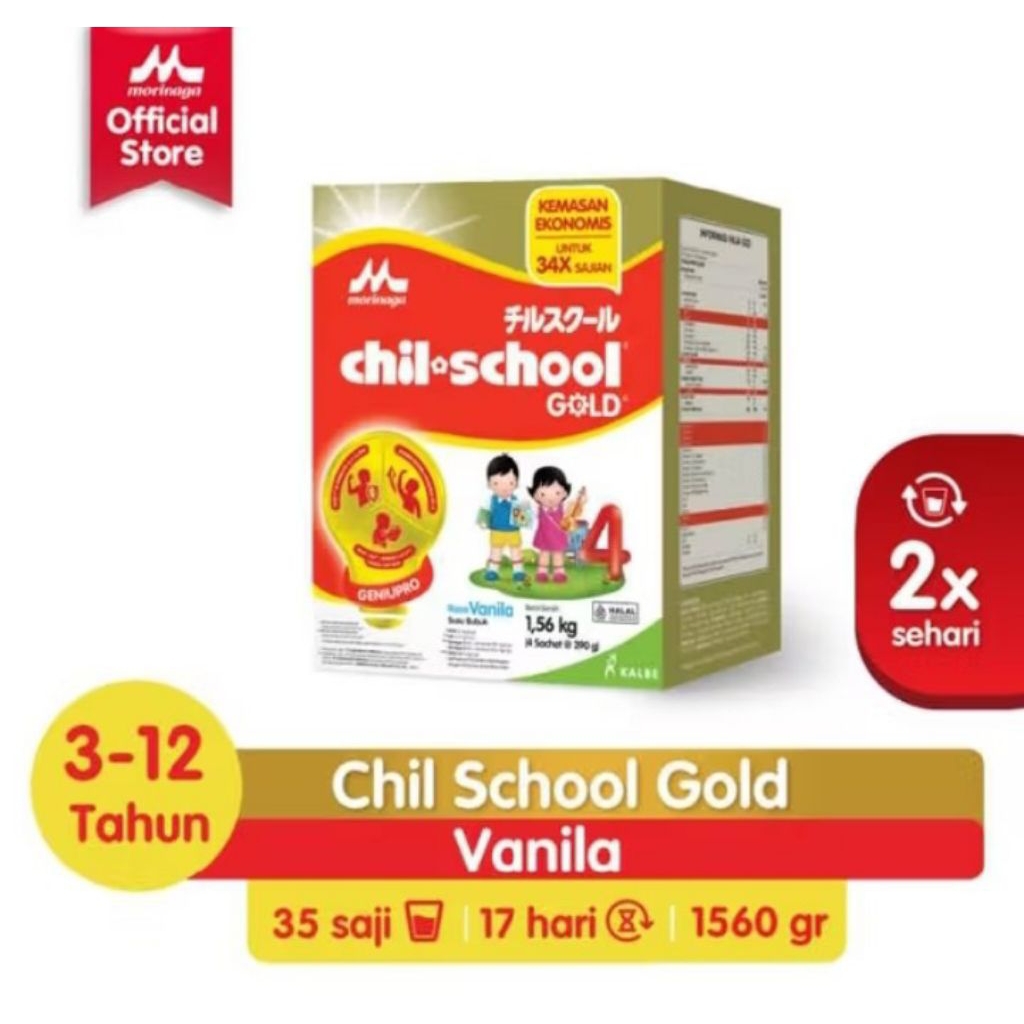

Chil school gold 3-12 tahun madu/vanila 1560kg