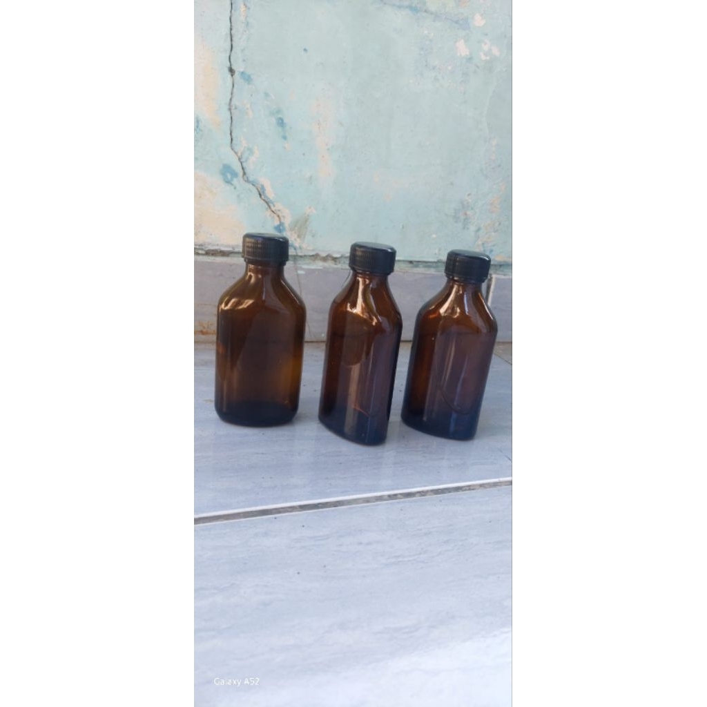 botol kaca gopek obh 150 ml coklat madu