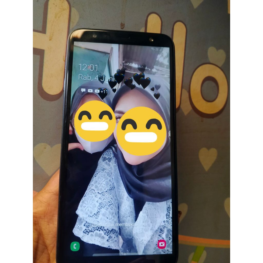 Handphone Hp Samsung Galaxy J6 Plus Second 3/32 Bekas Mulus Original II batangan