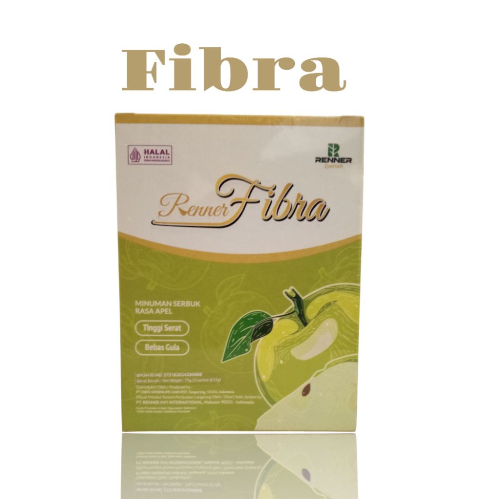 Renner fibra minuman serbuk rasa apel detoksifikasi usus