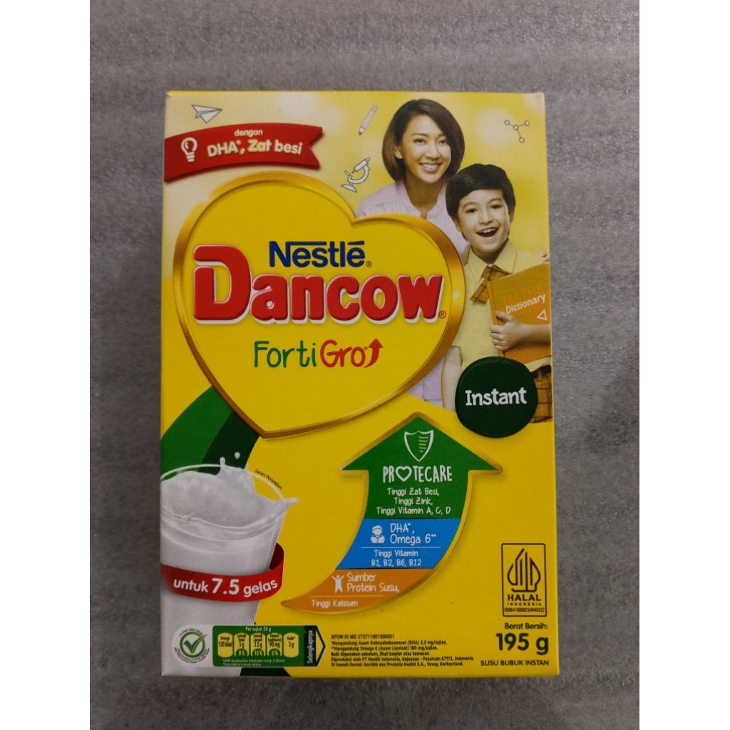 

Dancow FortiGro Susu Bubuk Susu Anak Instan 195 g EXP. OCT 2026