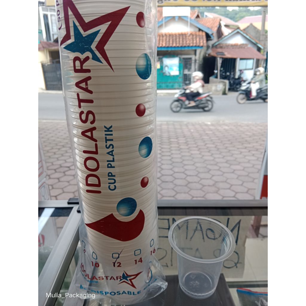 Cup datar 12 Oz Merk Idolastar