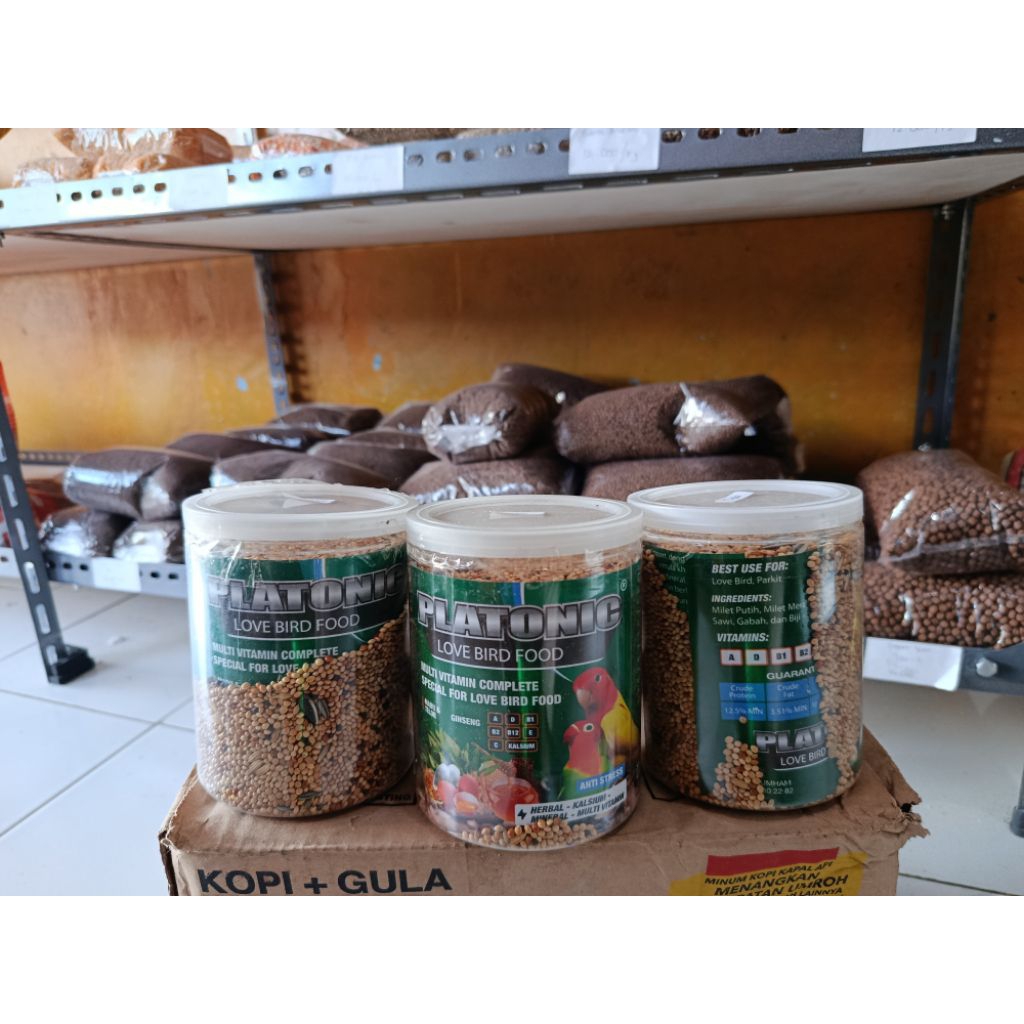 Makanan burung Lovebird Platonic 500gram
