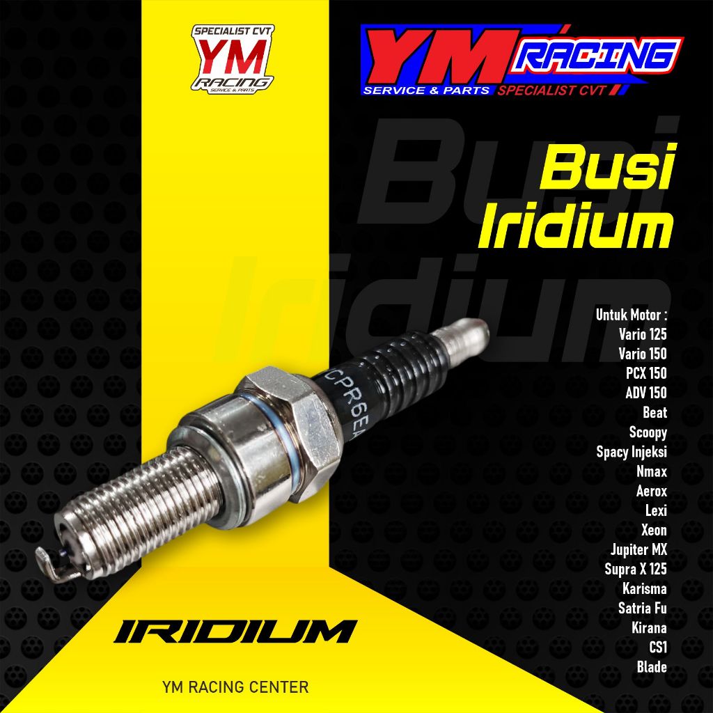 Busi Iridium Beat, Busi Vario 125/150 Nmax Aerox Lexi Beat Scoopy Xeon Jupiter MX Supra X 125, Busi 