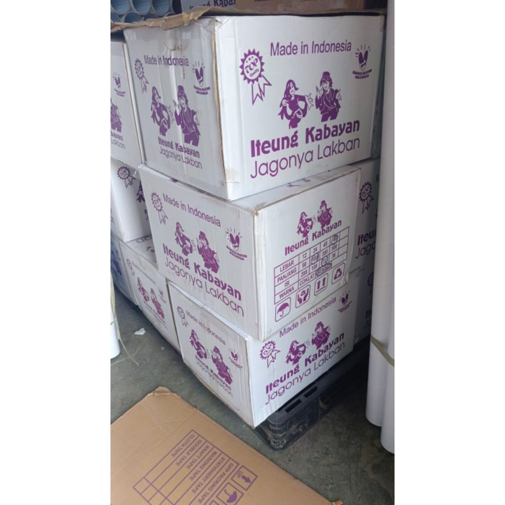 

kabayan 48mm # 100# 45mic #clear putih #72 rol