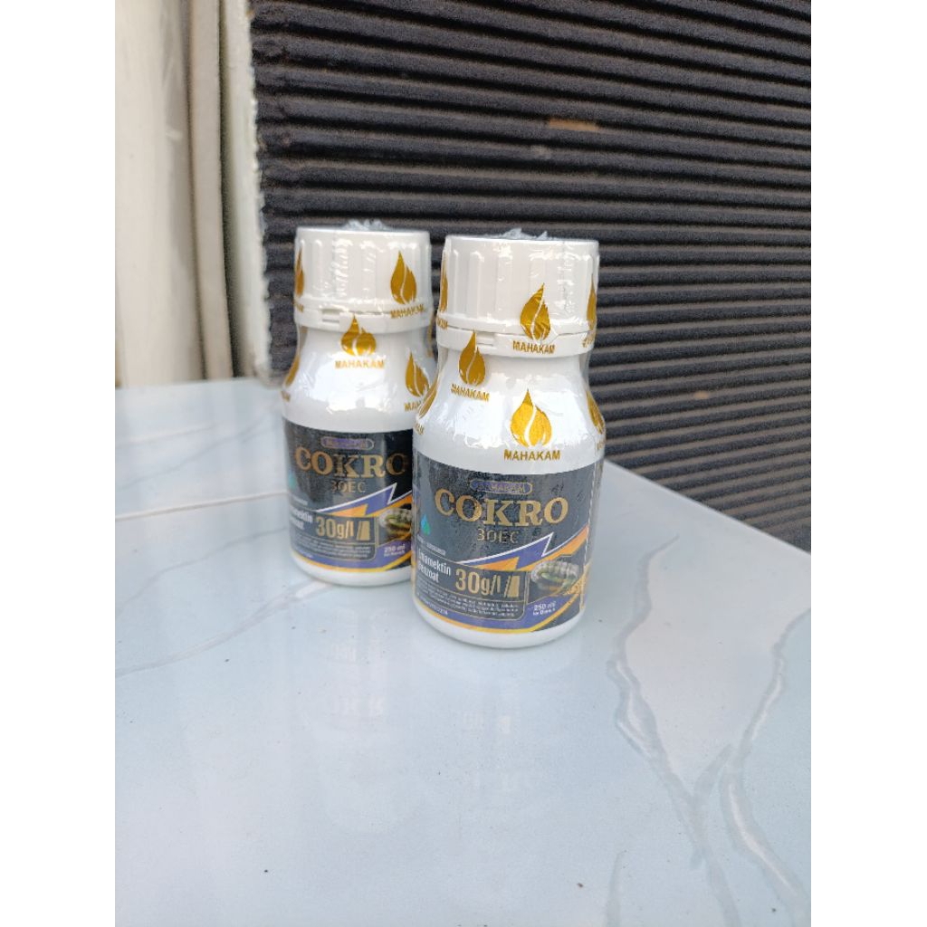 COKRO 30 EC Emmamektin 250 ml Obat pembasmi Ulat di tanaman Padi,  Jagung, Bawang merah, Cabe dan ta
