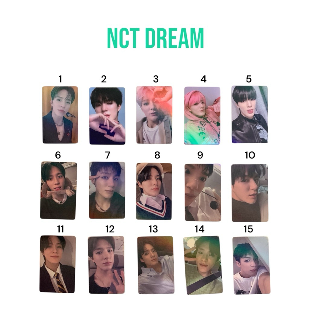 PhotoCard Murah 3 Pcs Photocard Hologram NCT DREAM PC NCT DREAM