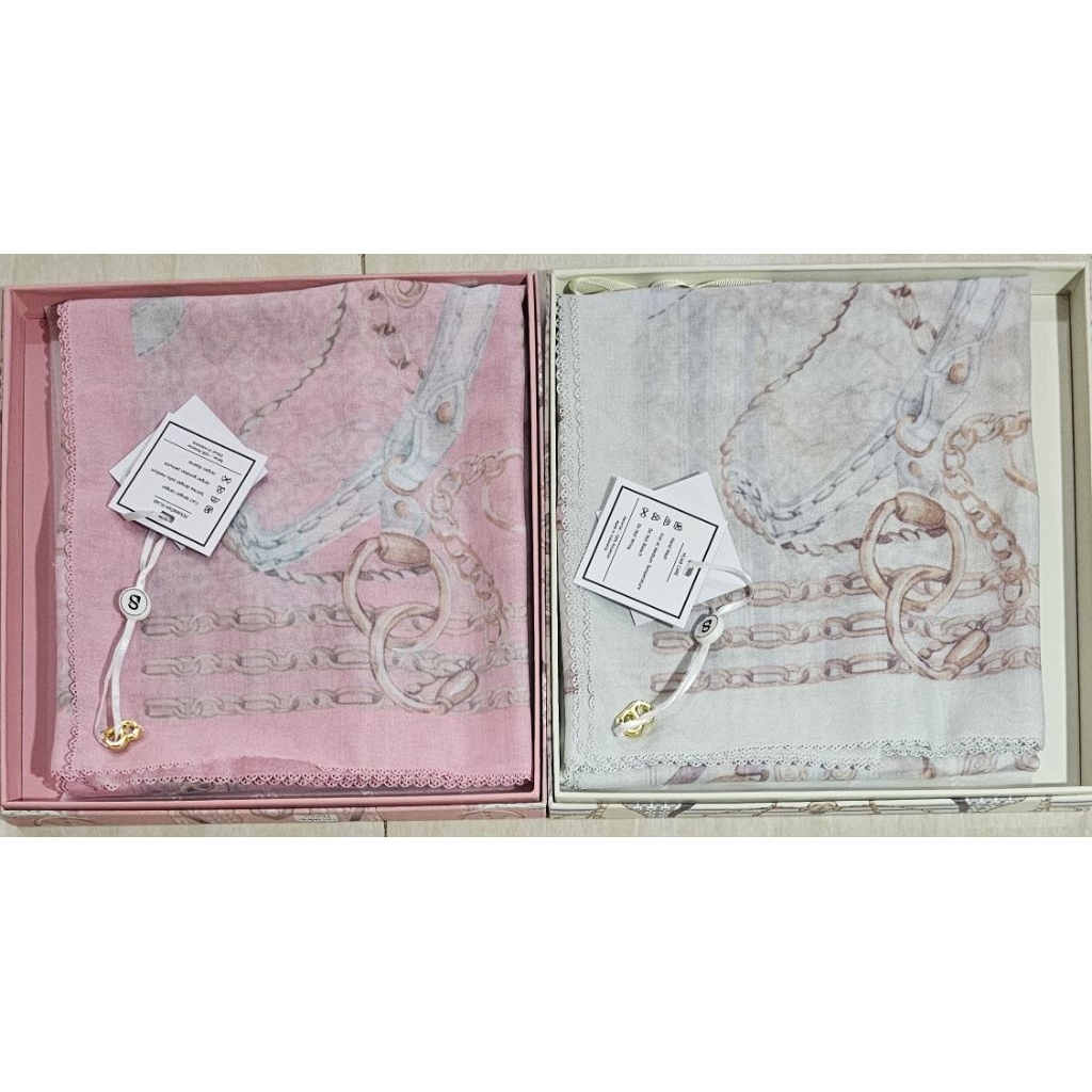 Buttonscarves X Zap La Cordella White