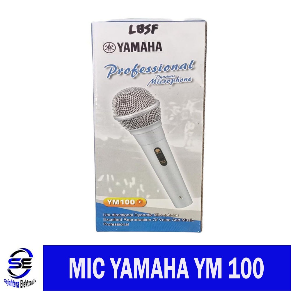 YAMAHA YM 100 Wired Microphone Karaoke - Mikrofon kabel Yamaha YM 100