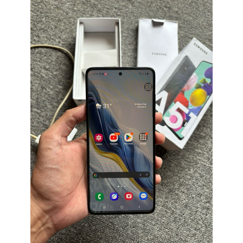 Samsung Galaxy A51 8/128gb black Original resmi SEIN Indo 8gb 128 gb hitam second hp bekas ori norma