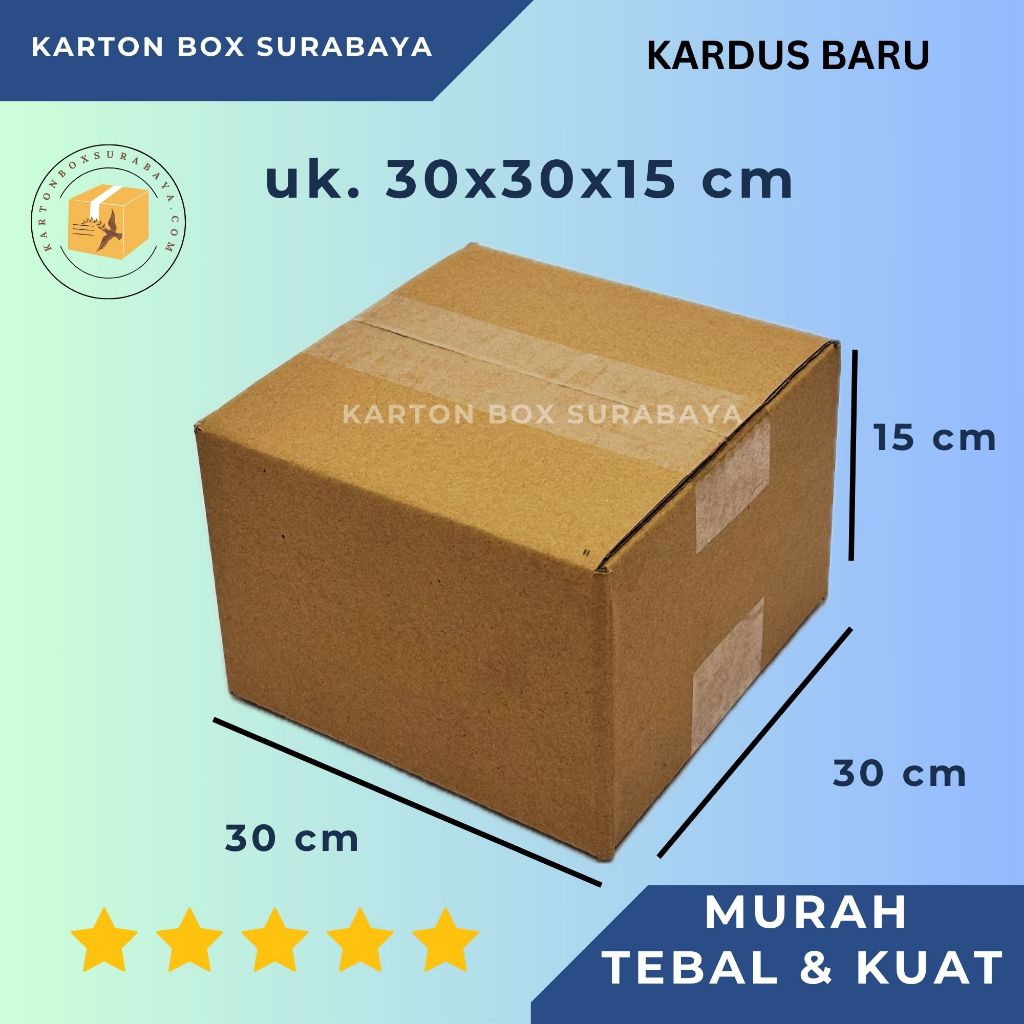 

KARTON KARDUS 30X30X15 murah / KOTAK DUS PACKING ONLINE POLOS PACKAGING