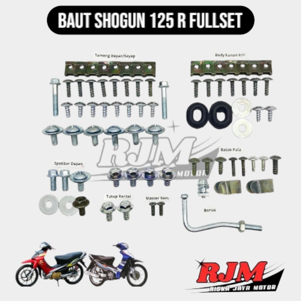 Baut Shogun 125 R Full body / Baut Body Shogun 125 Full set
