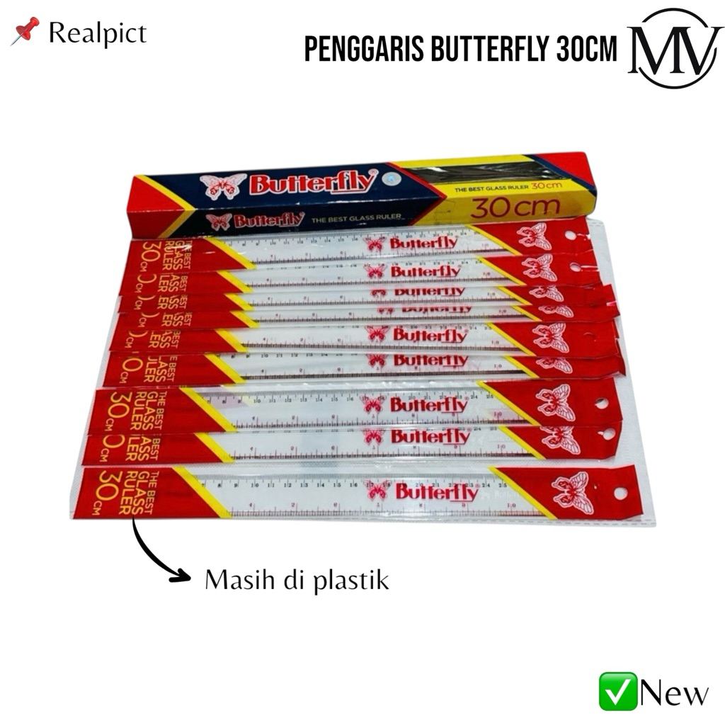 

Penggaris Butterfly 30 cm