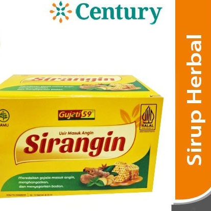 

GUJATI 59 SIRANGIN 15MLISI 1 SACHEET / MASUK ANGIN / DAYA TAHAN TUBUH