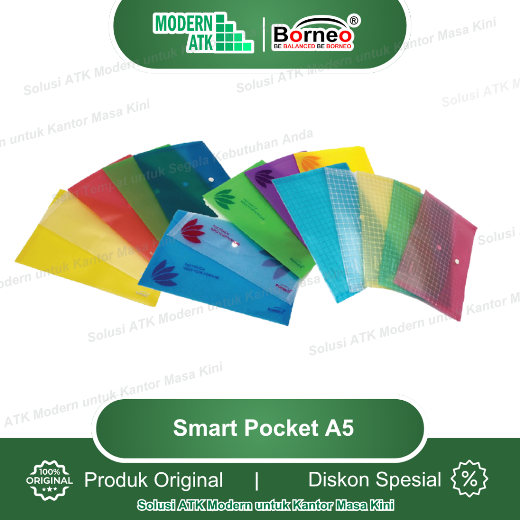 

Borneo Smart Pocket A5 / Map Mini A5 (motif polos)