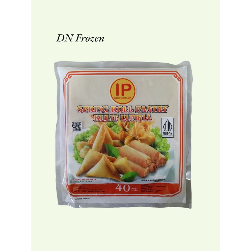 

IP Spring Roll Pastry Kulit Lumpia 40 lembar | 8.5 inch 550 Gram