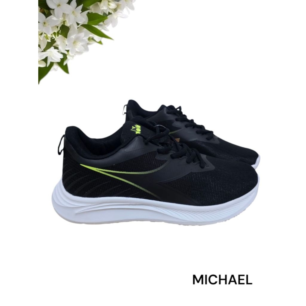 PROMO SEPATU DIADORA - DIAX24F1102B - MICHAEL (M) BLACK (HITAM) ORIGINAL MURAH