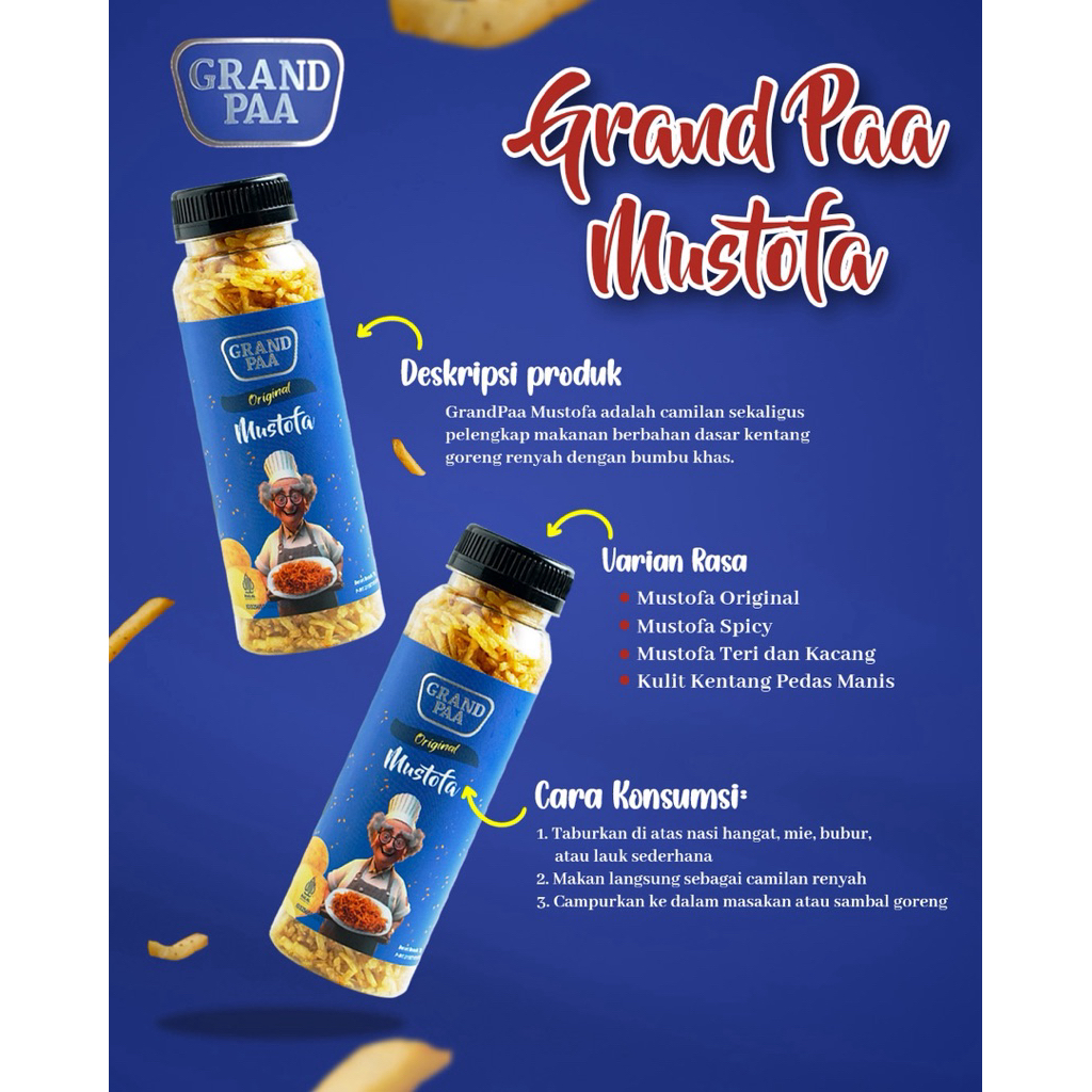

GrandPaa Kentang Mustofa Tanpa MSG - Minyak Kelapa Resep Legenda Cemilan Sekaligus Pelengkap Makanan