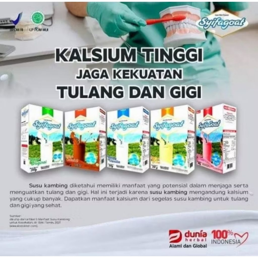 

SYIFAGOAT SUSU KAMBING ETAWA 200GR
