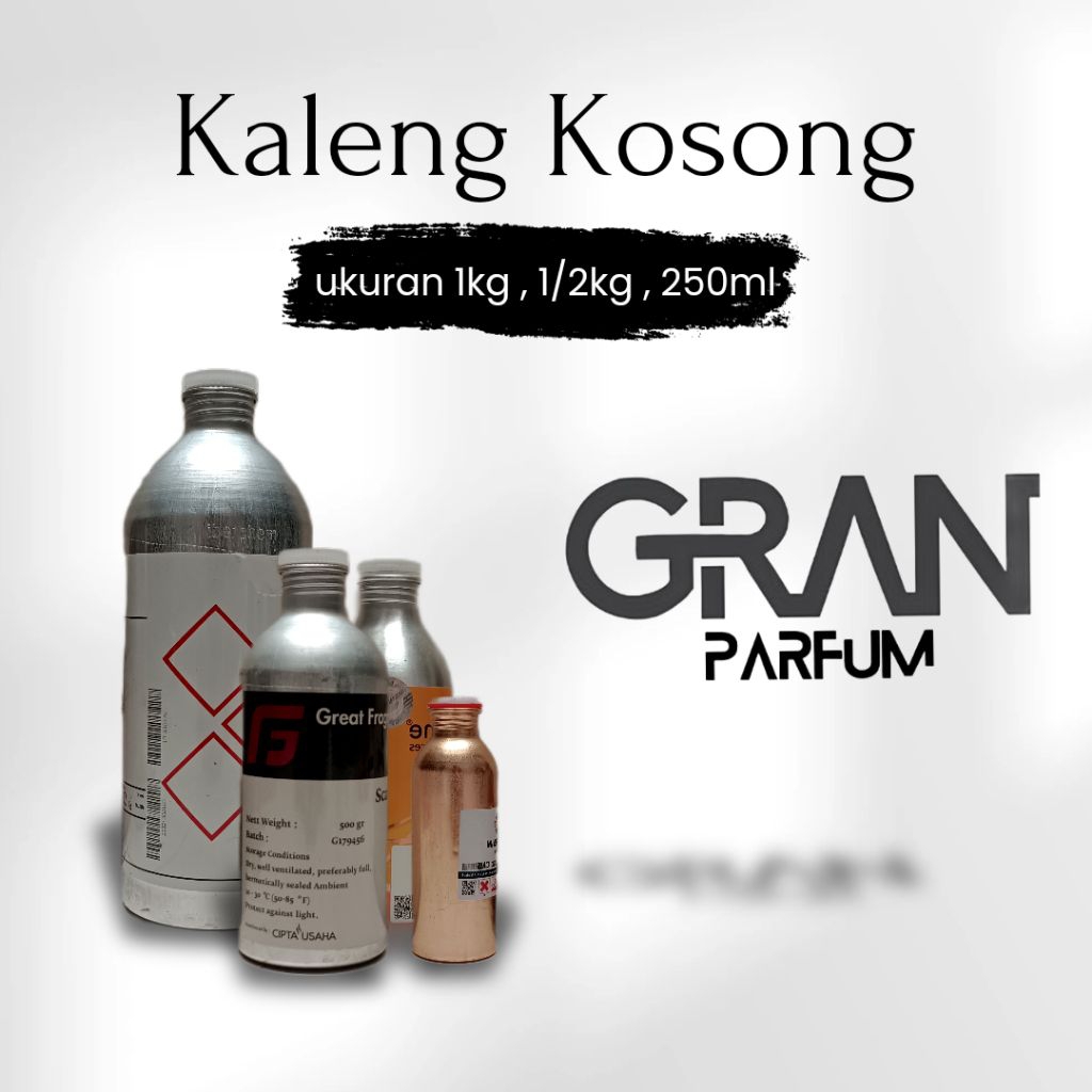 Kaleng kosong bekas bibit parfum