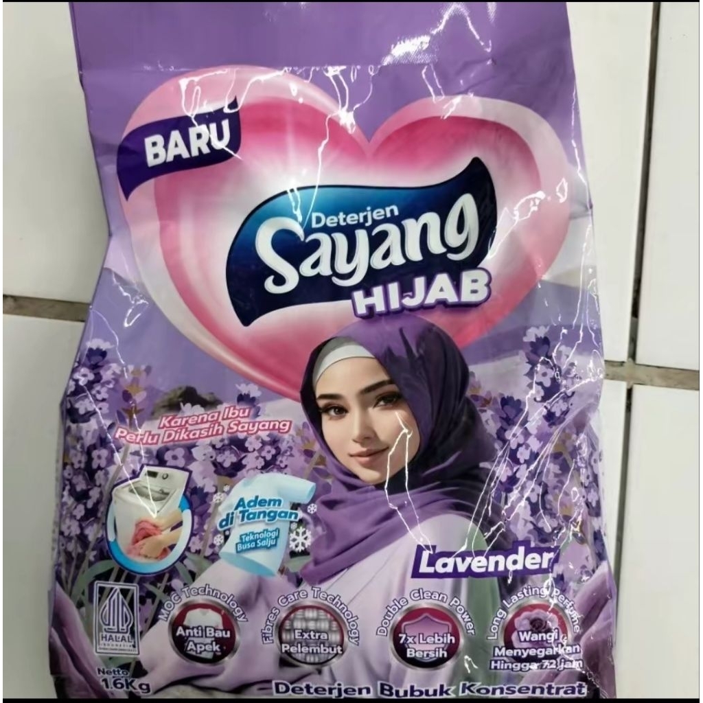 Sayang Detergen bubuk 1,6kg Aroma Lavender