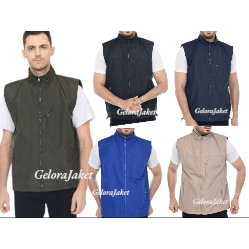 Rompi krah / rompi pria / rompi vest / rompi outdor / rompi anti air / rompi terbaru / rompi kekinia