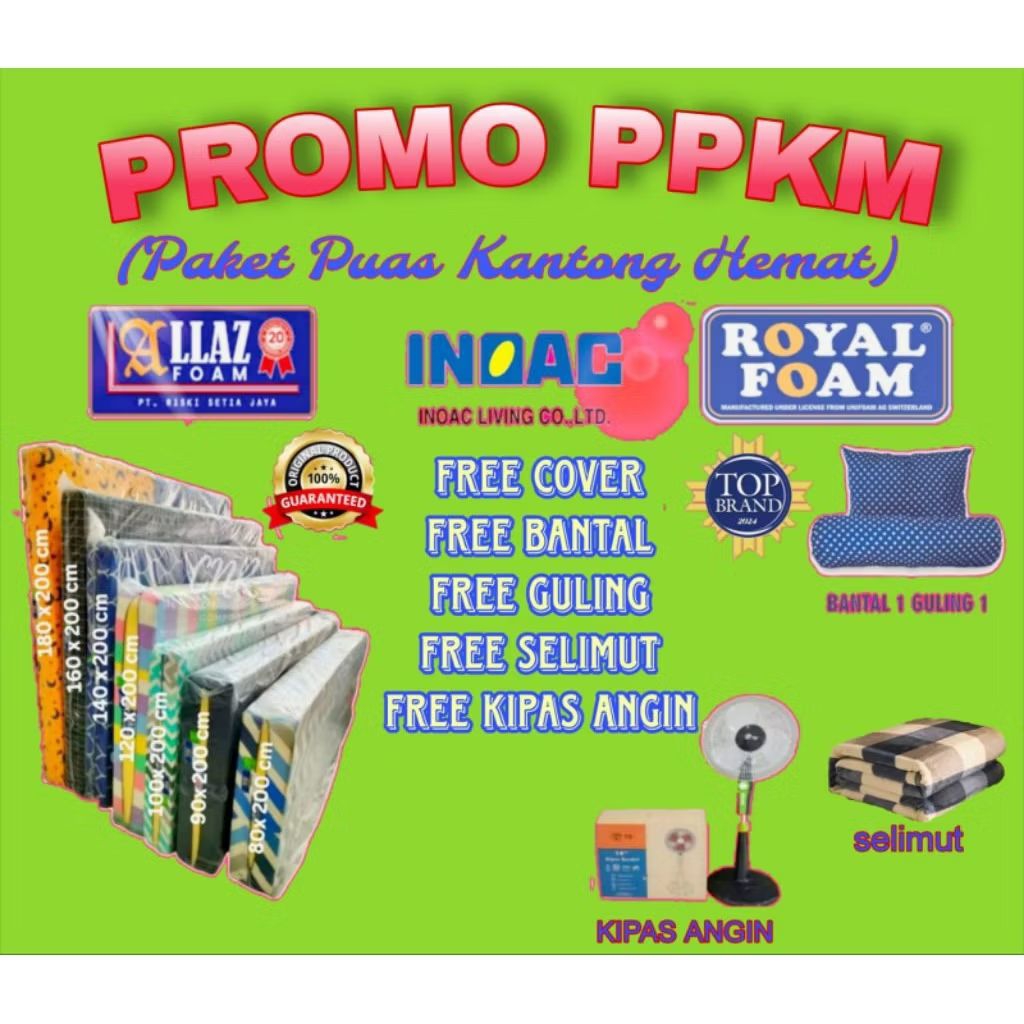 kasur busa inoac , royal foam