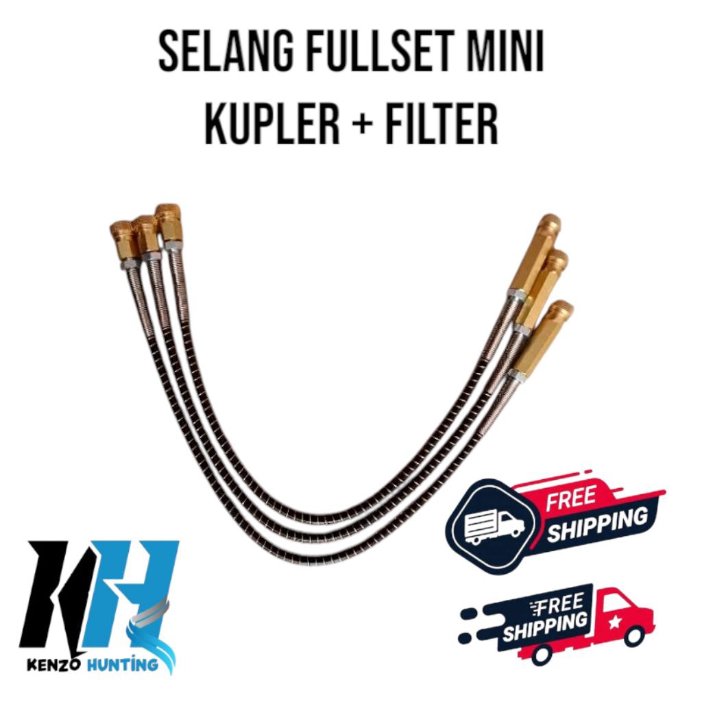 Selang Pompa Pcp, Selang Pompa Fullset Mini Kupler + Filter, Sparepart Pompa Pcp