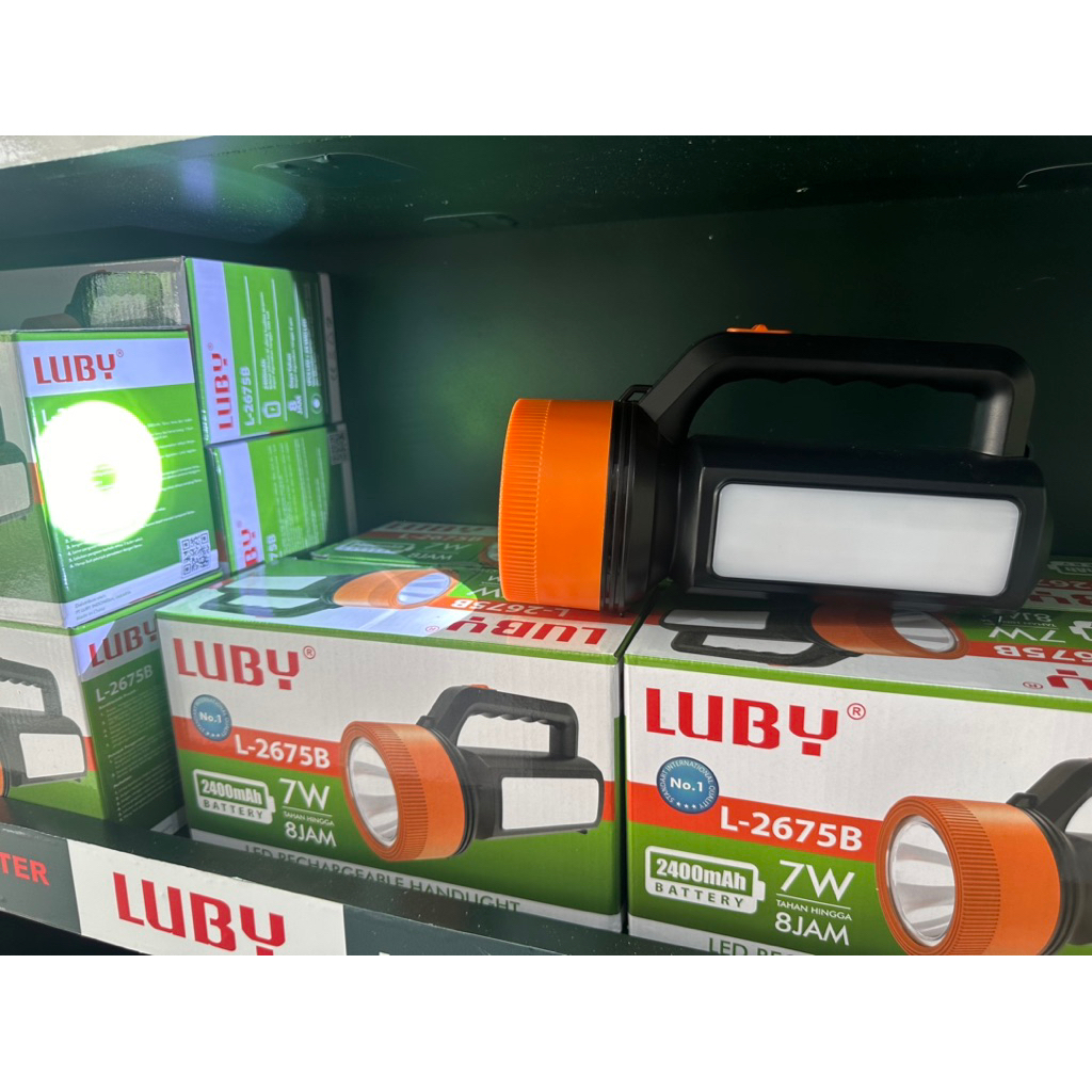 Luby Senter Tangan L-2675B 7W Tahan hingga 8 Jam L2675B
