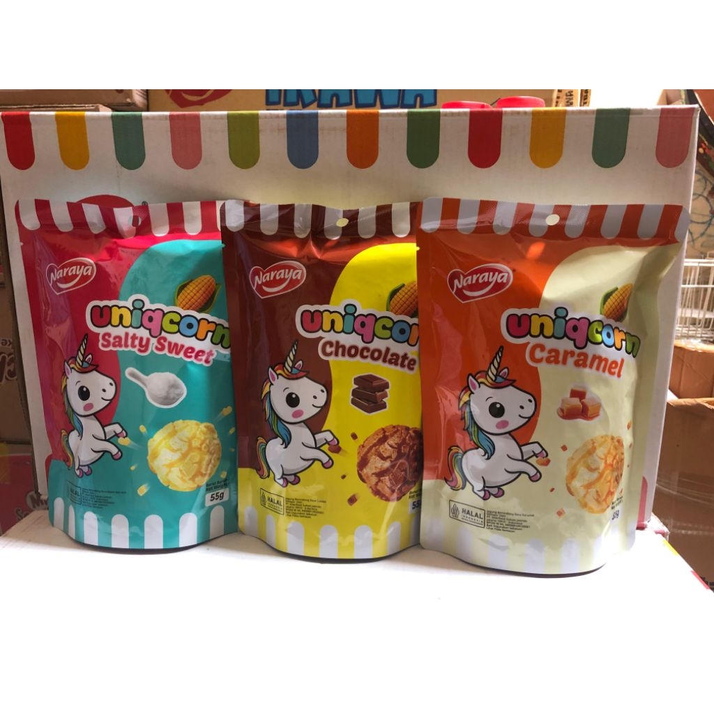 

Naraya popcorn caramel coklat salty sweet 55 gram