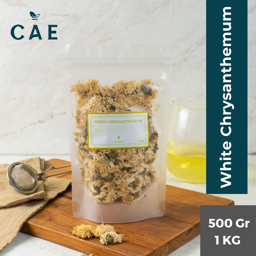 

White Chrysanthemum Flower Tea Teh Bunga Krisan Putih Floral Dried Premium 500 Gram - 1 Kg