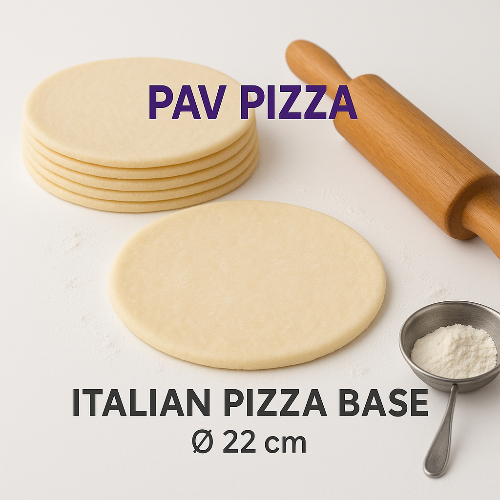 

PAV italian D.22 bese dough pizza crispy tipis halal enak