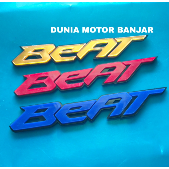 Emblem akrilik Beat timbul 3D logo honda beat japan 1 pcs