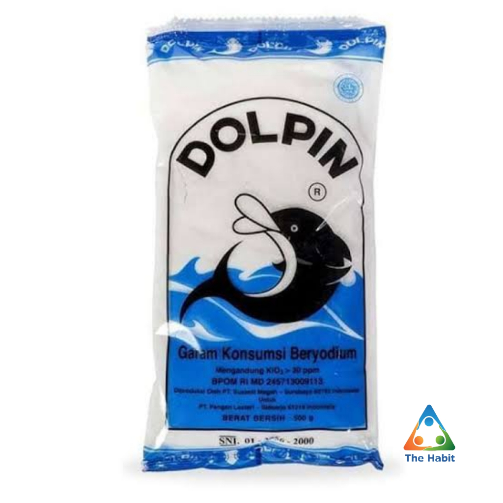 

(The Habit) Dolpin Garam Beryodium 500gr / Dolphin Garam Masak / Bumbu Dapur