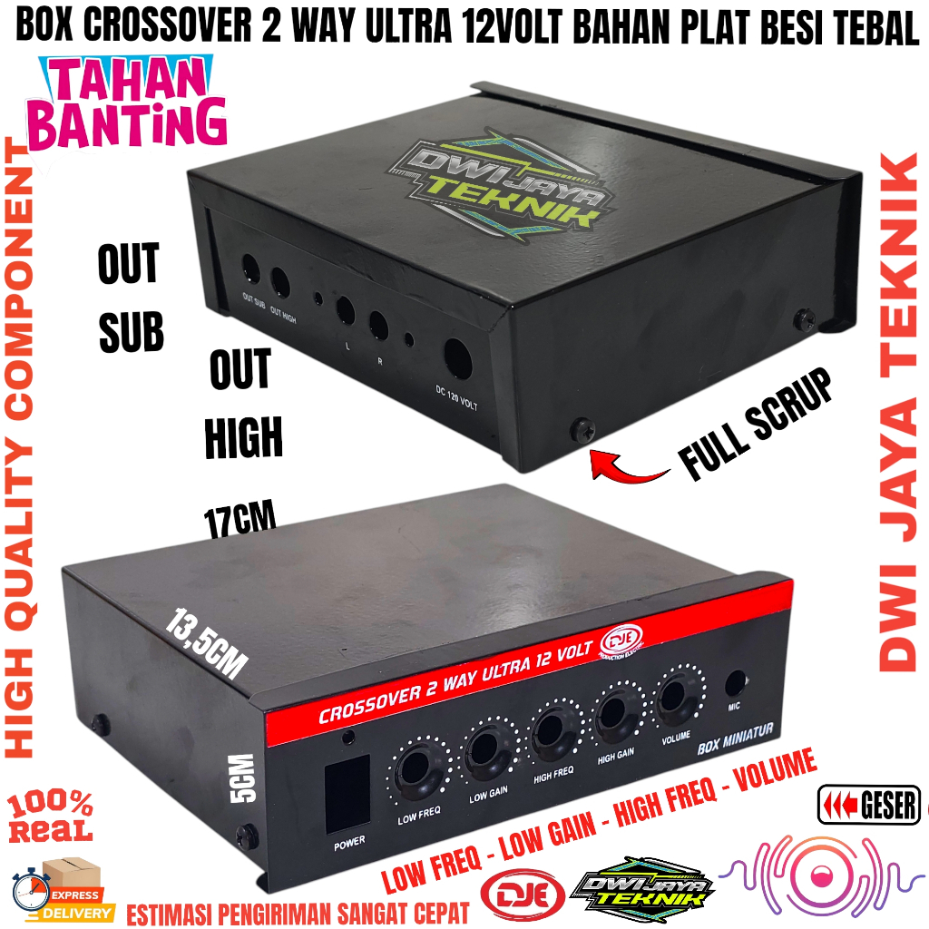 Box Miniatur Crossover 2 Way ULTRA DC 12volt DJE
