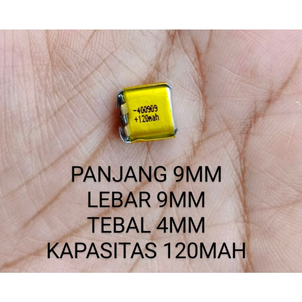 Baterai Headset Bluetooth TWS Handsfree Wireless 9mm x 9mm 400909