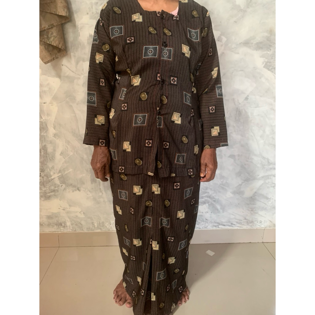 (PRELOVED/PERNAH PAKAI)Setelan Baju Orang Tua Lengan Panjang//Setelan Tunik Orang Tua Lengan Panjang