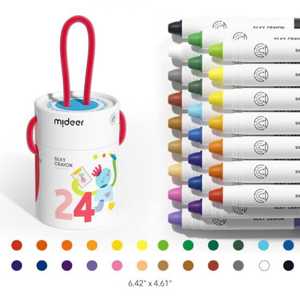 

mideer silky crayon 24 pc