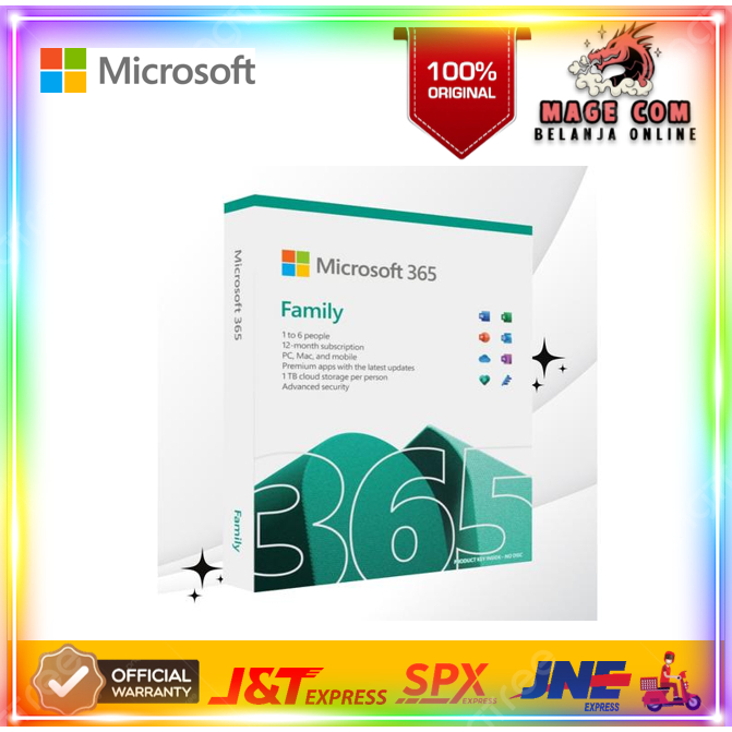 MICROSOFT OFFICE 365 FAMILY ORIFINAL KEY