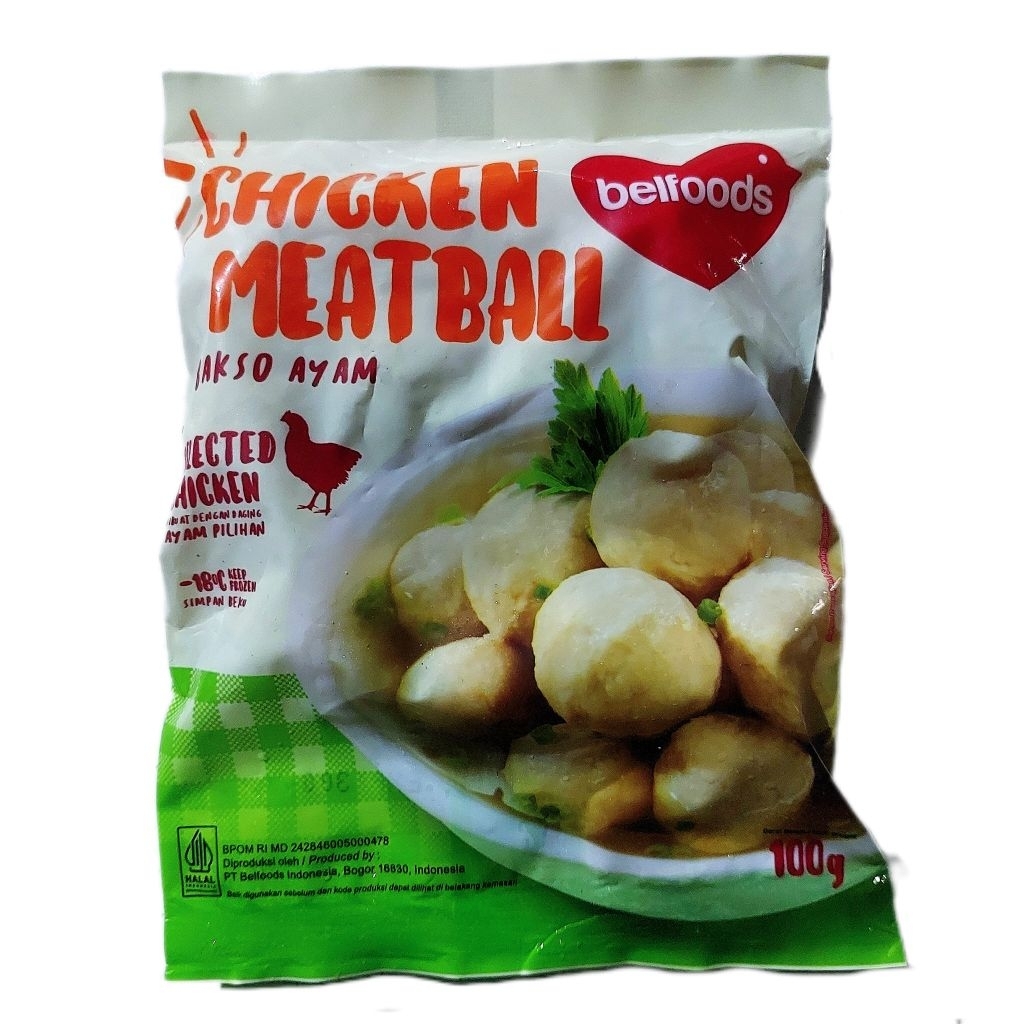 

Chicken Meat Ball 100gr Baso Ayam Belfoods Frozen