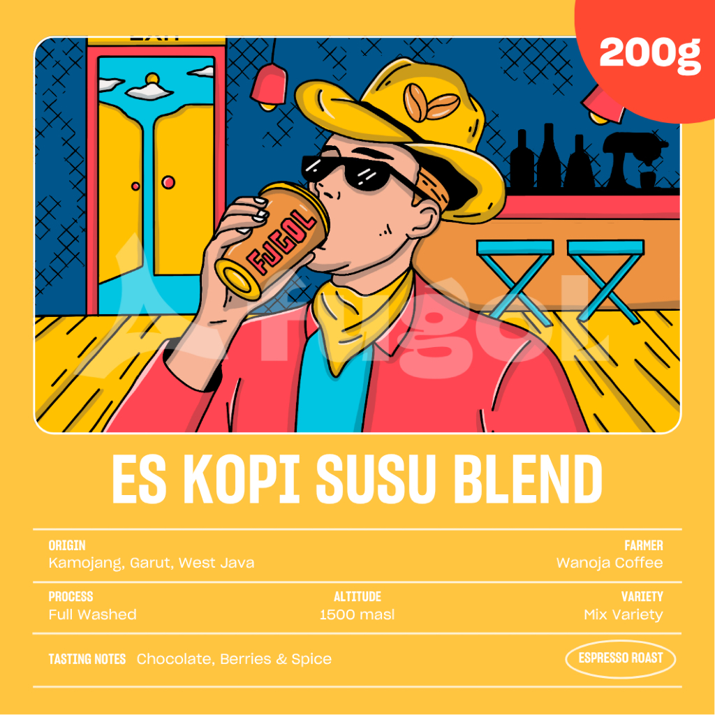 

Kopi Arabica Espresso ES KOPI SUSU BLEND (200gr) - Full Arabica Coffee - Blend For Espresso
