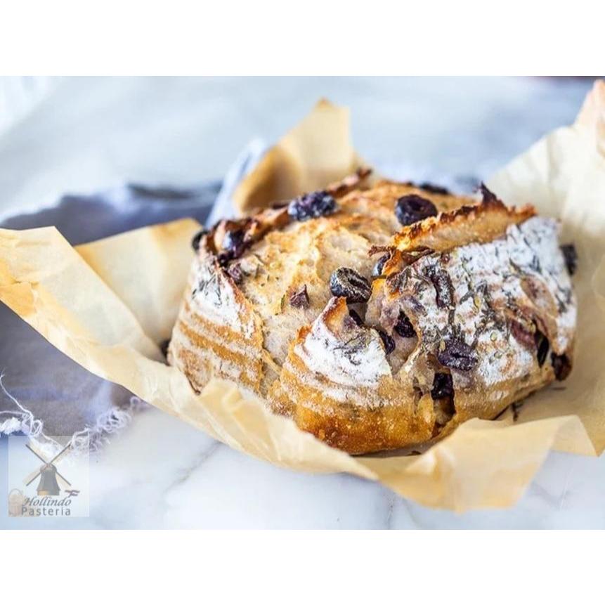 

Tuscan/Mediterranean Sourdough Olive Bread 650 gr or 950 gr