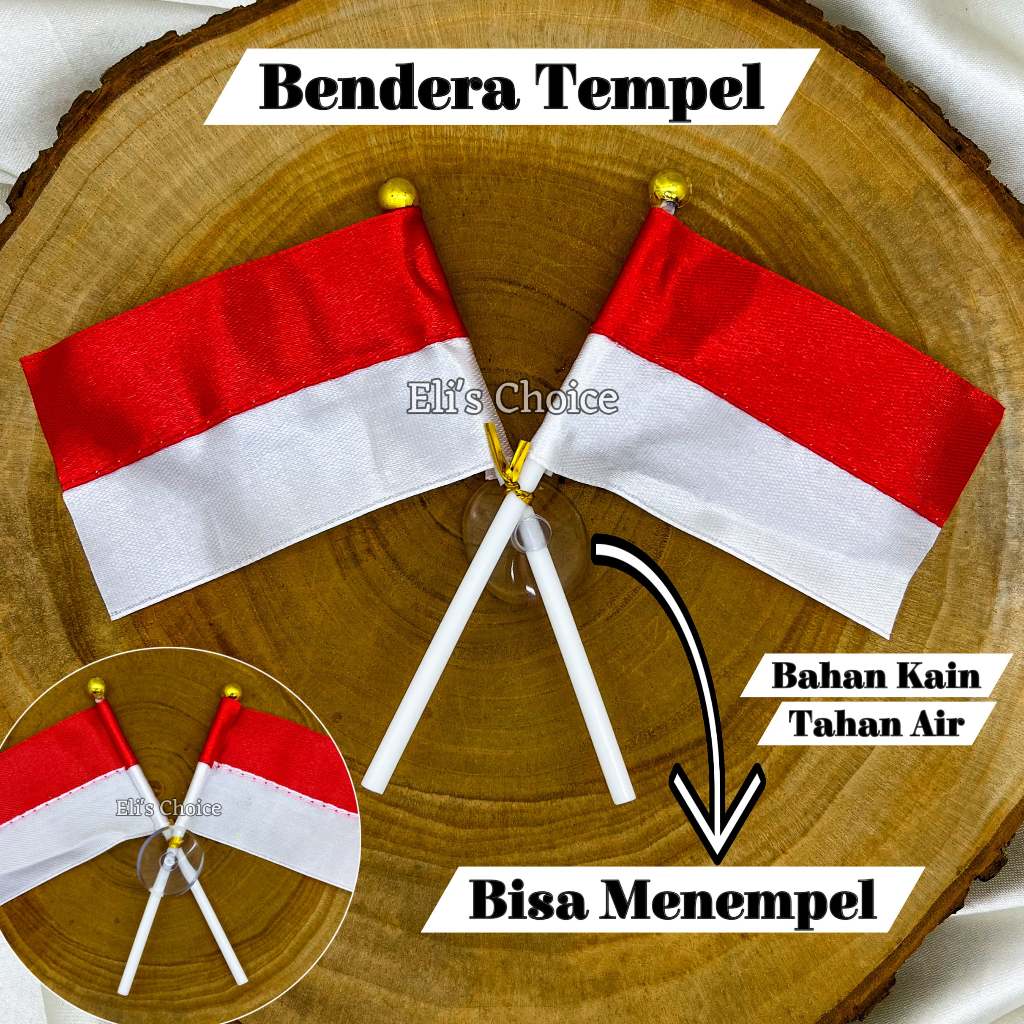 Bendera Tempel Merah Putih Bendera Indonesia  Kecil Bendera Kaca Mobil