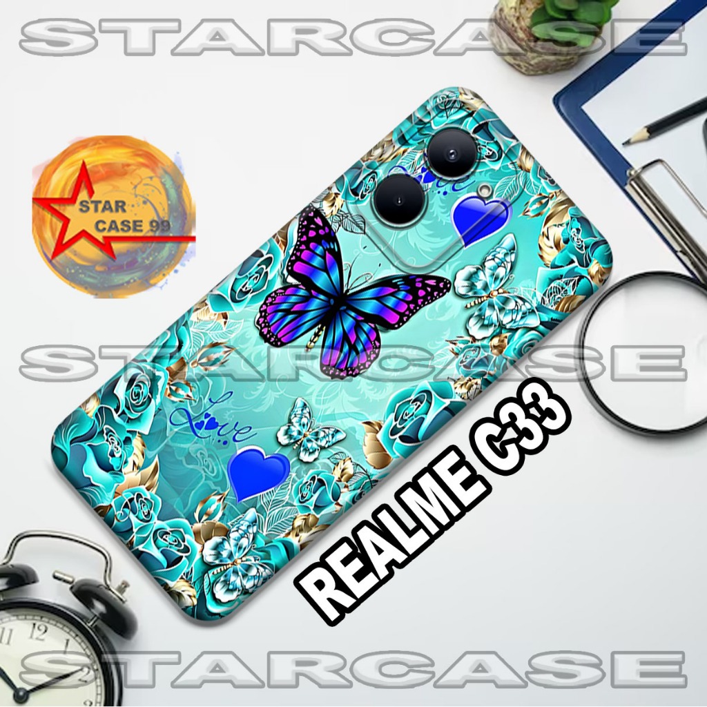 Softcase realme c33 /S11/Motif cewek/case realme c33/casing/silicon/silikon
