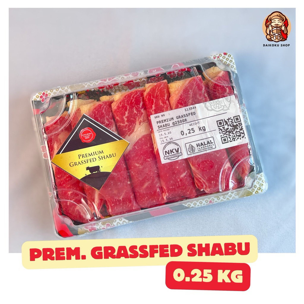 

Frozen Beef PREMIUM GRASSFED shabu cut 250gr & 500gr