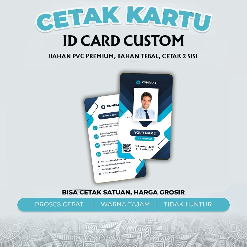 

Custom Cetak ID Card PVC Premium Kartu Member Kartu Anggota Kartu Pelajar Kartu Barcode Pertamina