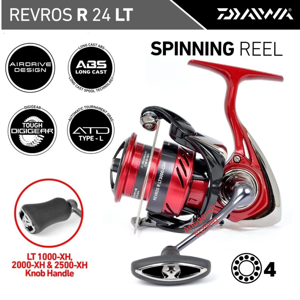 Reel DAIWA REVROS R 2024 1000/6000 | Spinning | Alat pancing original